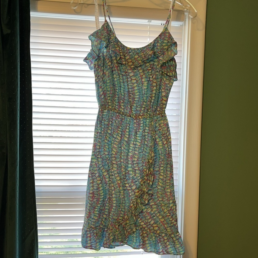 Lilly Pulitzer Size Small Spaghetti Strap Faux Wrap Mini Dress - Picture 5 of 5